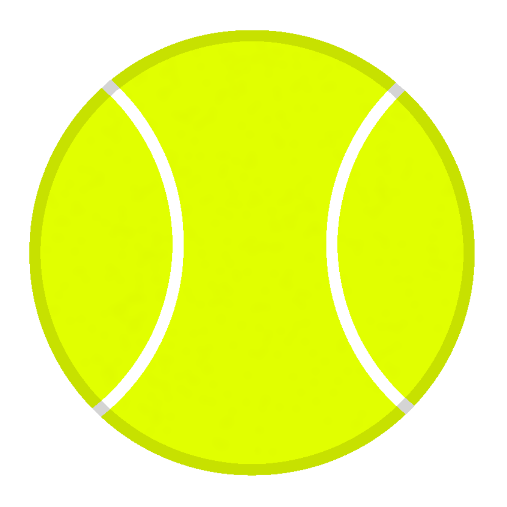 a 2D tennis ball.